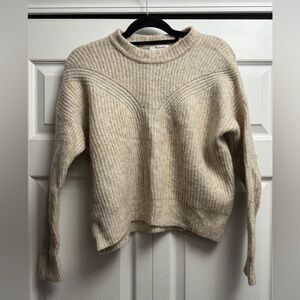 Madewell Belfiore Ribbed Pullover Sweater. Size medium.
